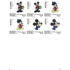 Package 3 Mickey Mouse 05 Embroidery Design